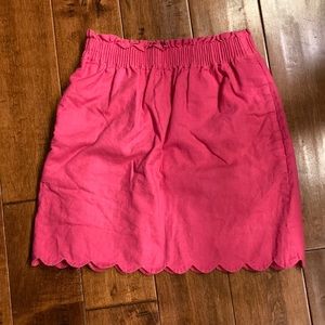 J. Crew scallop pink skirt size 00